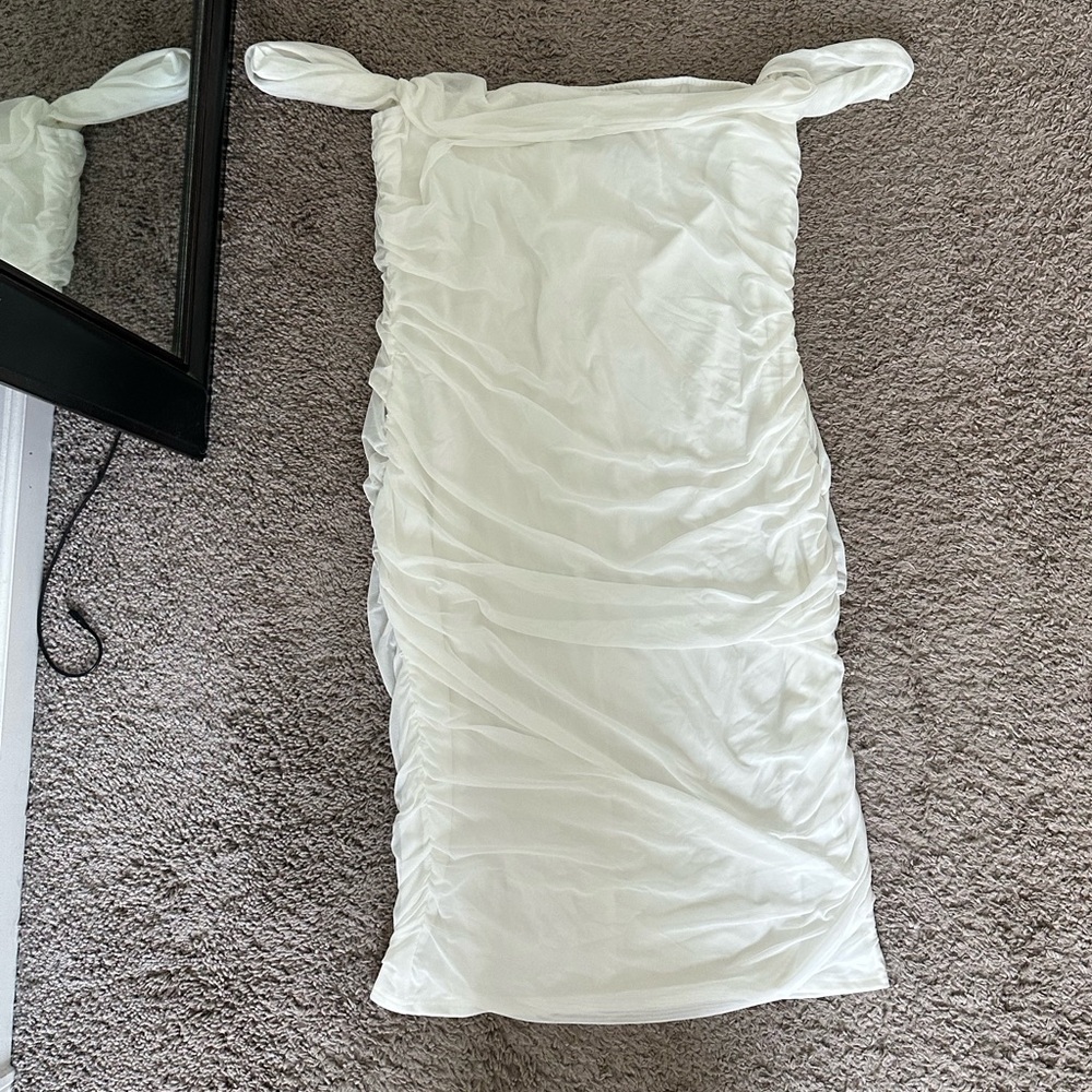 Off the shoulder White dress